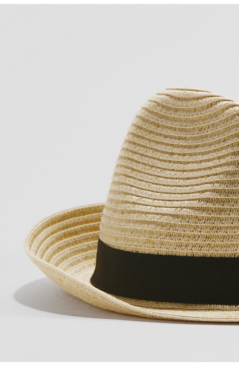 H&M Straw Hat, Alternate, color, Light Beige