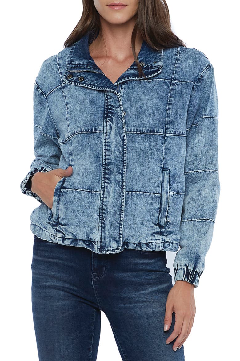 Quilted Denim Jacket, Alternate, color, MISSION BLUE