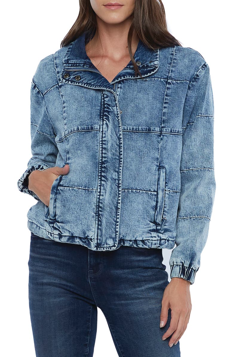 Wash Lab Denim Wash Lab Quilted Denim Jacket, Alternate, color, 