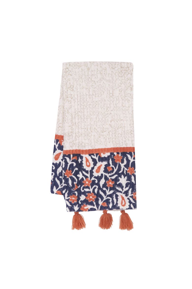 Bray Eclipse Dishtowel, Main, color, Orange