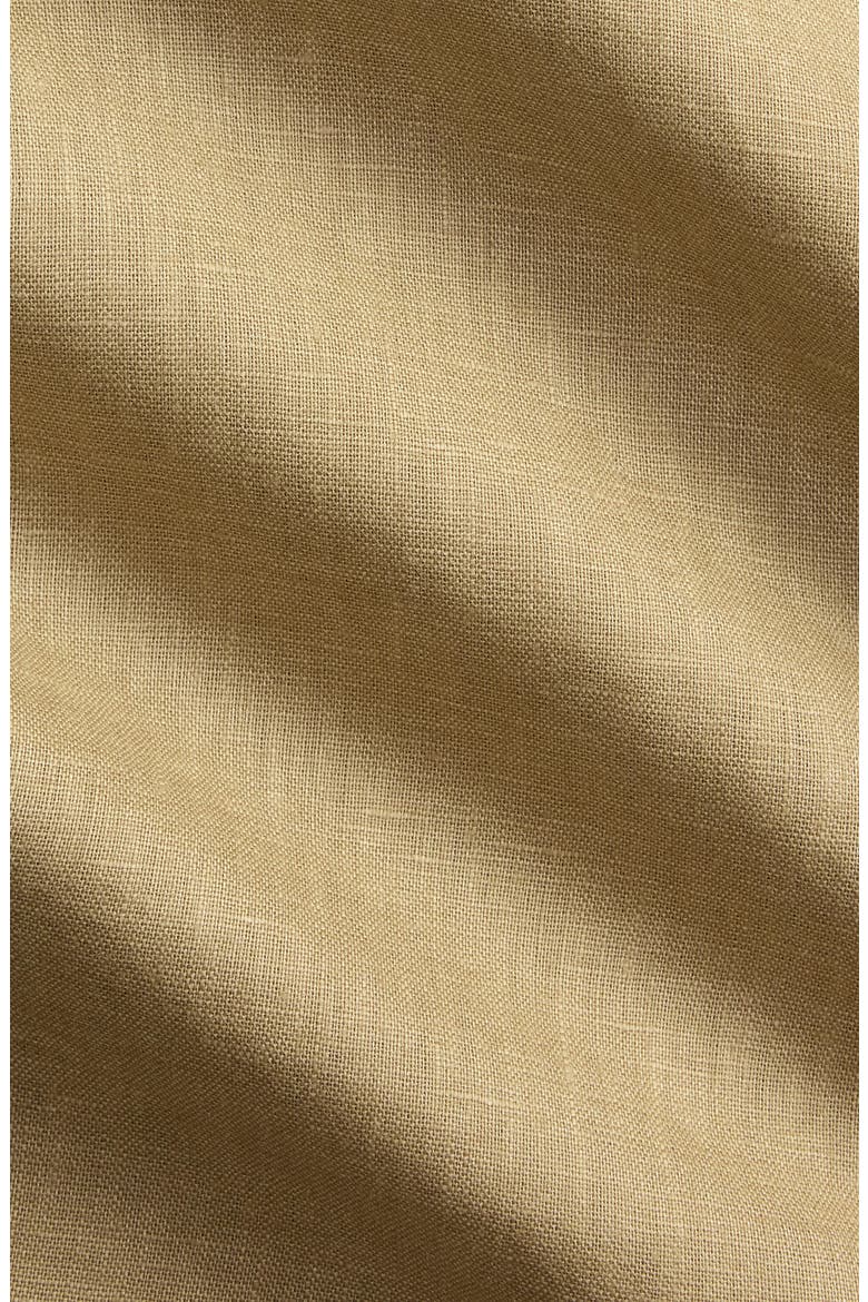 Classic Fit Linen Button-Down Shirt, Alternate, color, CAFE TAN