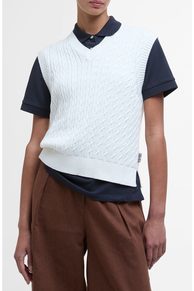 Hartland Knit Vest, Main, color, CLOUD