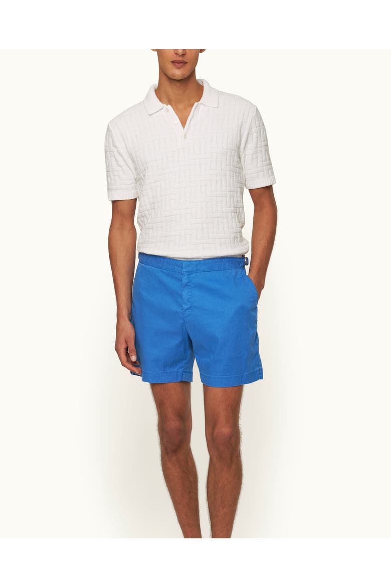 Bulldog Garment Dye Tailored-Fit Shorts, Main, color, CATALINA BLUE