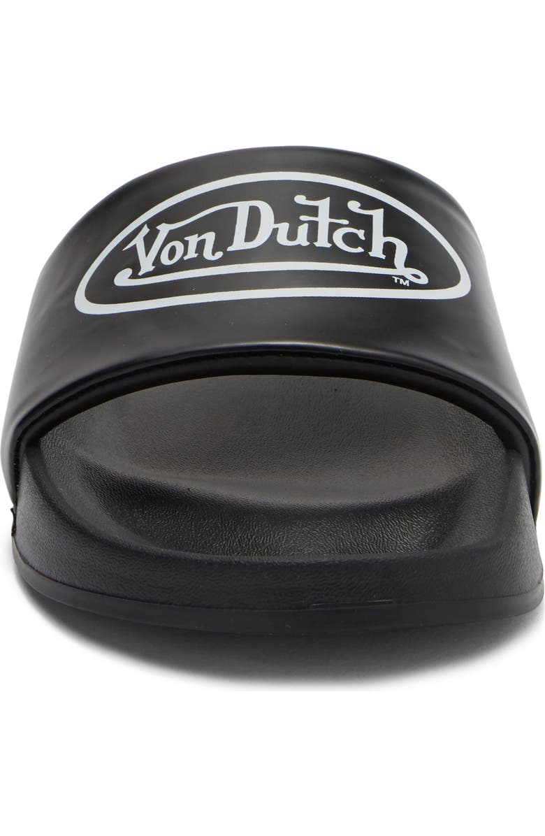 Von Dutch Icon Slide Sandal, Alternate, color, Black/ White