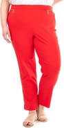 Nina Leonard Straight Leg Pull-On Pants