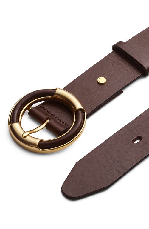 Rag & Bone Marina Wide Leather Belt
