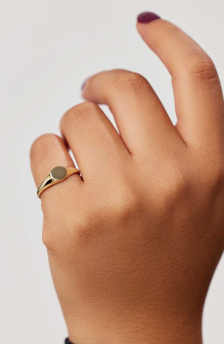 Ana Luisa Gold Band Ring - Gold Signet Ring, Alternate, color, Gold
