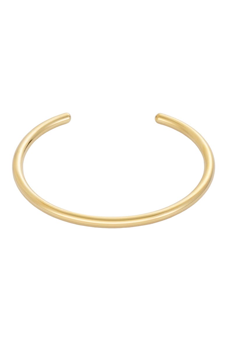 18K Gold Plated Cuff Bracelet, Main, color, GOLD