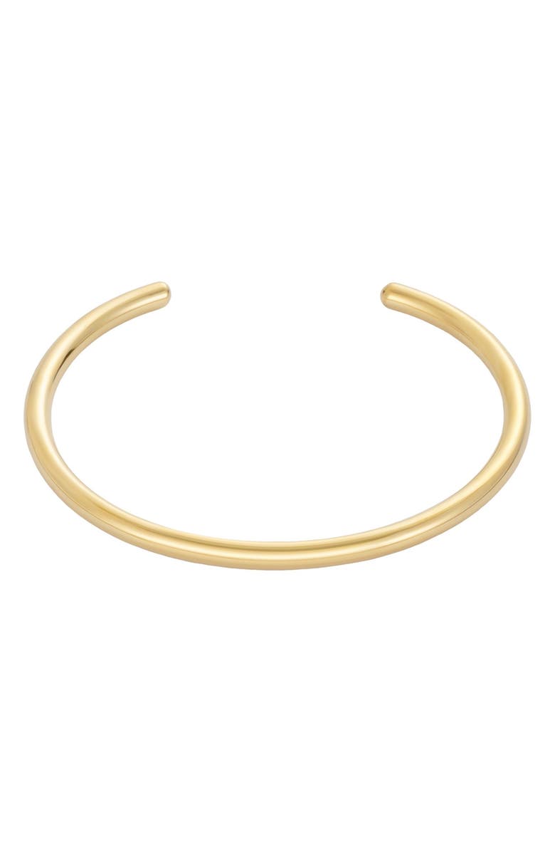 Adornia 18K Gold Plated Cuff Bracelet, Main, color, Gold