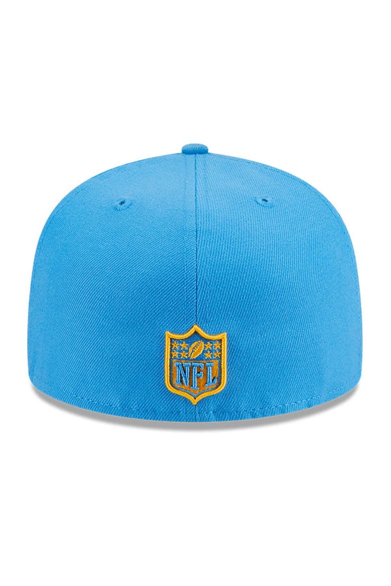 Men's New Era Powder Blue Los Angeles Chargers Main Patch 59FIFTY Fitted Hat, Alternate, color, Powder Blue