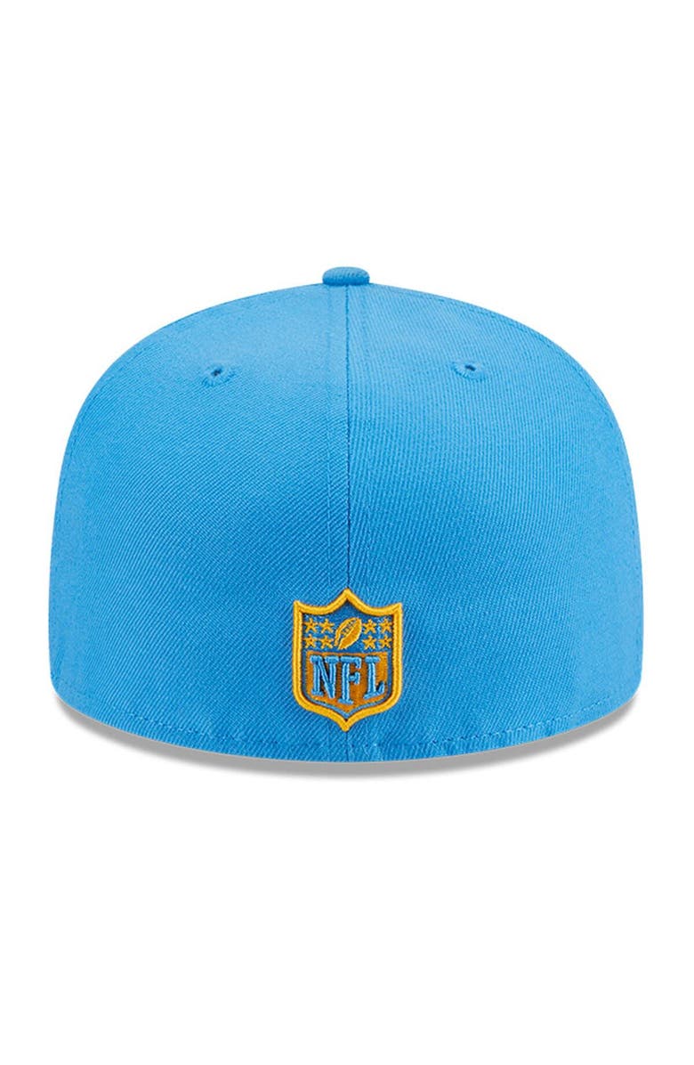 New Era Men's New Era Powder Blue Los Angeles Chargers Main Patch 59FIFTY Fitted Hat, Alternate, color, Powder Blue