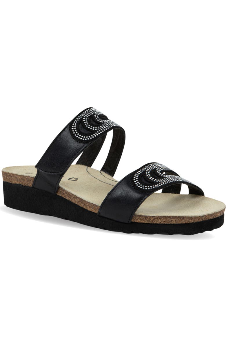 Naot Ainsley Arch Pro Sandal, Main, color, Black Leather