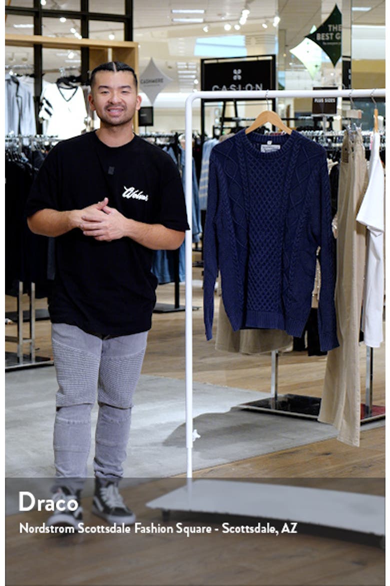 Stonewash Cable Stitch Sweater video
