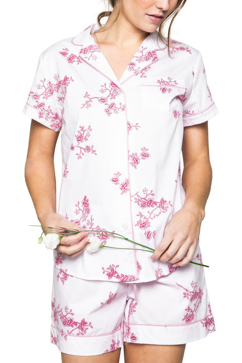 English Rose Short Pajamas, Main, color, WHITE
