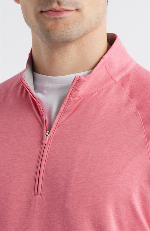 Johnnie-o Freeborne Prep-formance Quarter Zip Pullover In Pink
