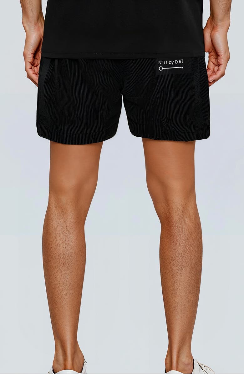 D.RT Eleven Key Cotton Corduroy Drawstring Shorts, Alternate, color, Black