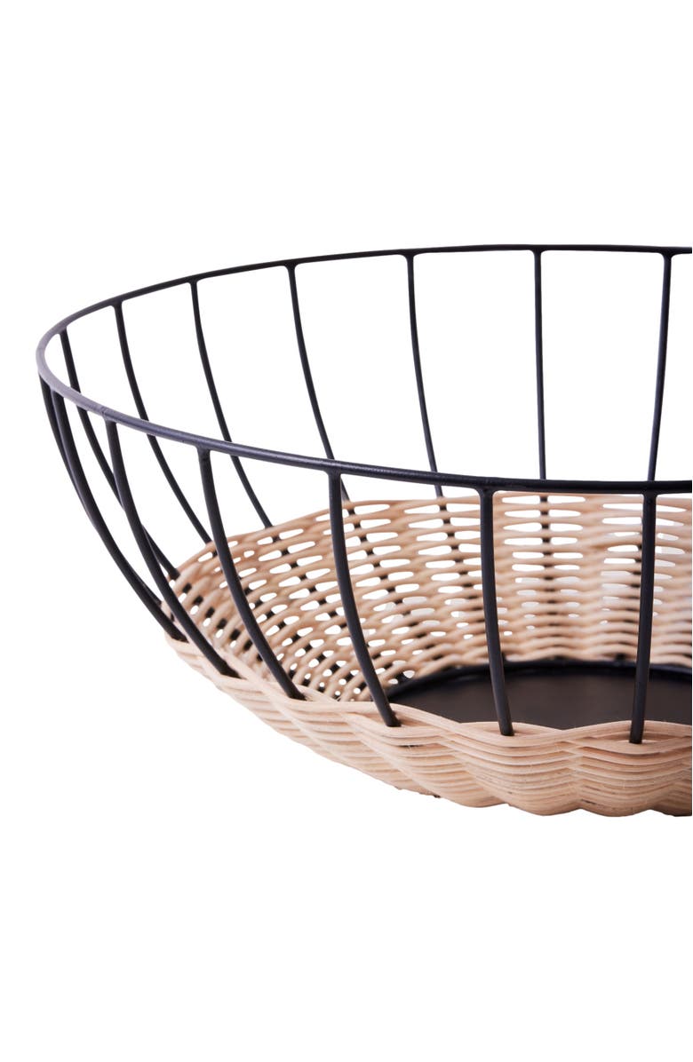 Fleck Cabo Fruit Basket, Alternate, color, Black