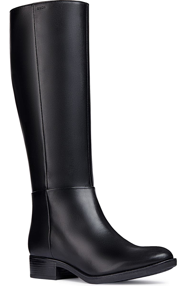 Geox Felicity Leather Knee High Boot, Main, color,