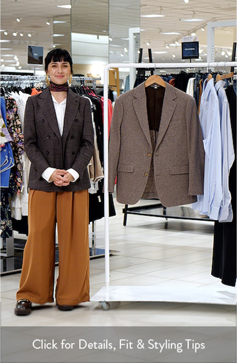 Slim Fit Wool Blend Knit Blazer, sales video thumbnail