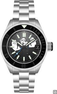 SPINNAKER x Popeye Forearm Fury Piccard Automatic Bracelet Watch, 45mm