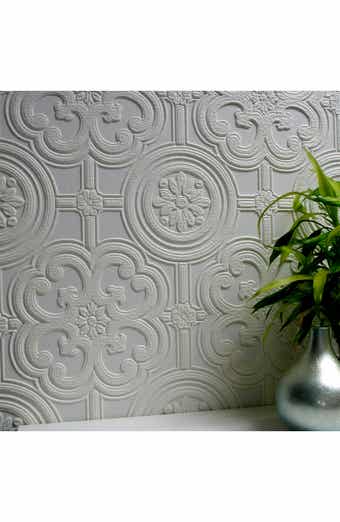 Egon Paintable Textured Vinyl Peel & Stick Wallpaper