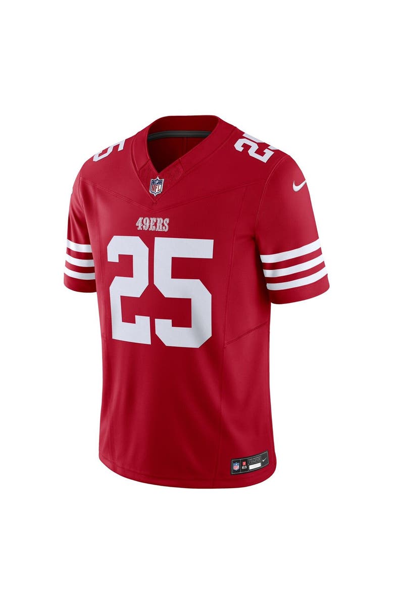 Nike Men's Nike Elijah Mitchell Scarlet San Francisco 49ers Vapor F.U.S.E. Limited Jersey, Alternate, color, 