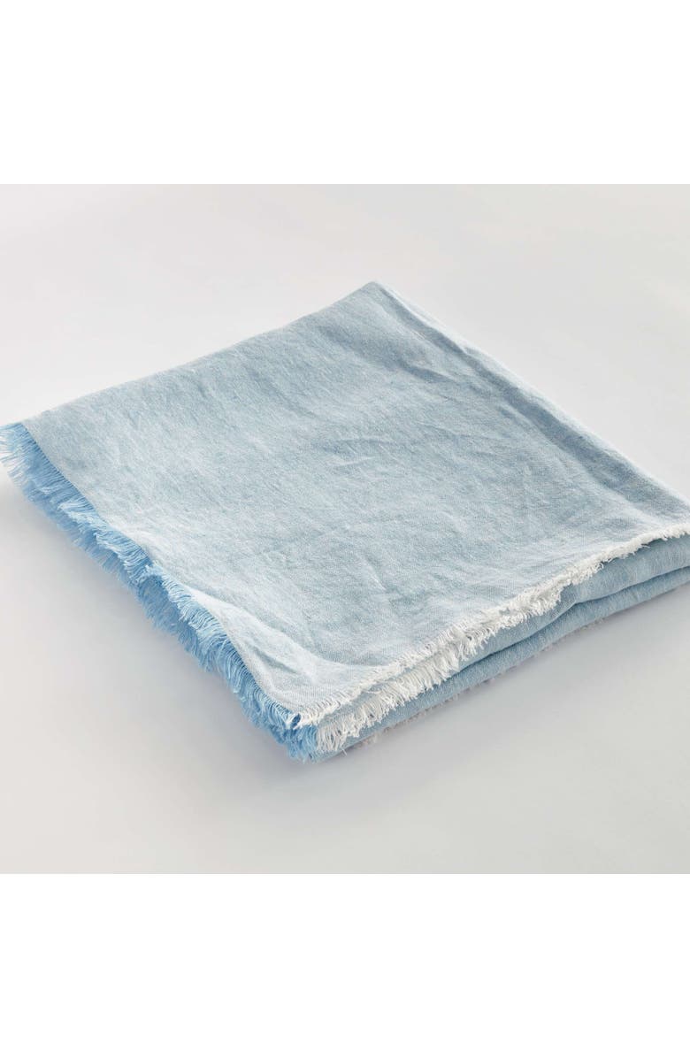 Napa Home & Garden Rayan European Linen Throw, Alternate, color, Blue