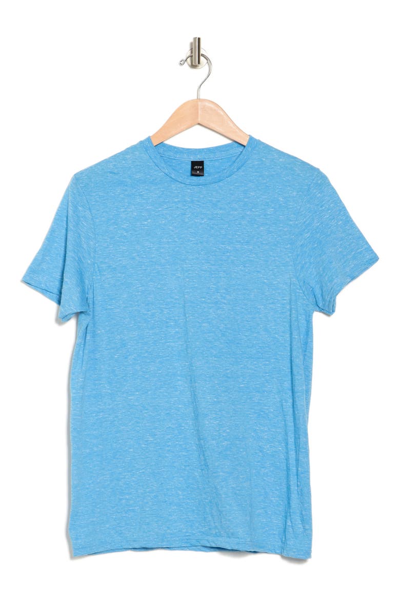 Speckle Crewneck T-Shirt, Alternate, color, TURQ HEATHER