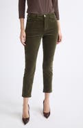 L'AGENCE Celestia High Waist Slim Corduroy Pants