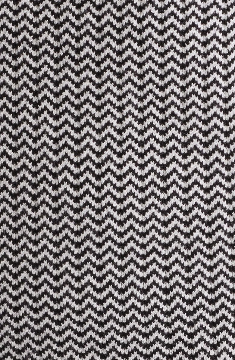 Anne Klein Chevron Pattern Short Sleeve Sweater, Alternate, color, 