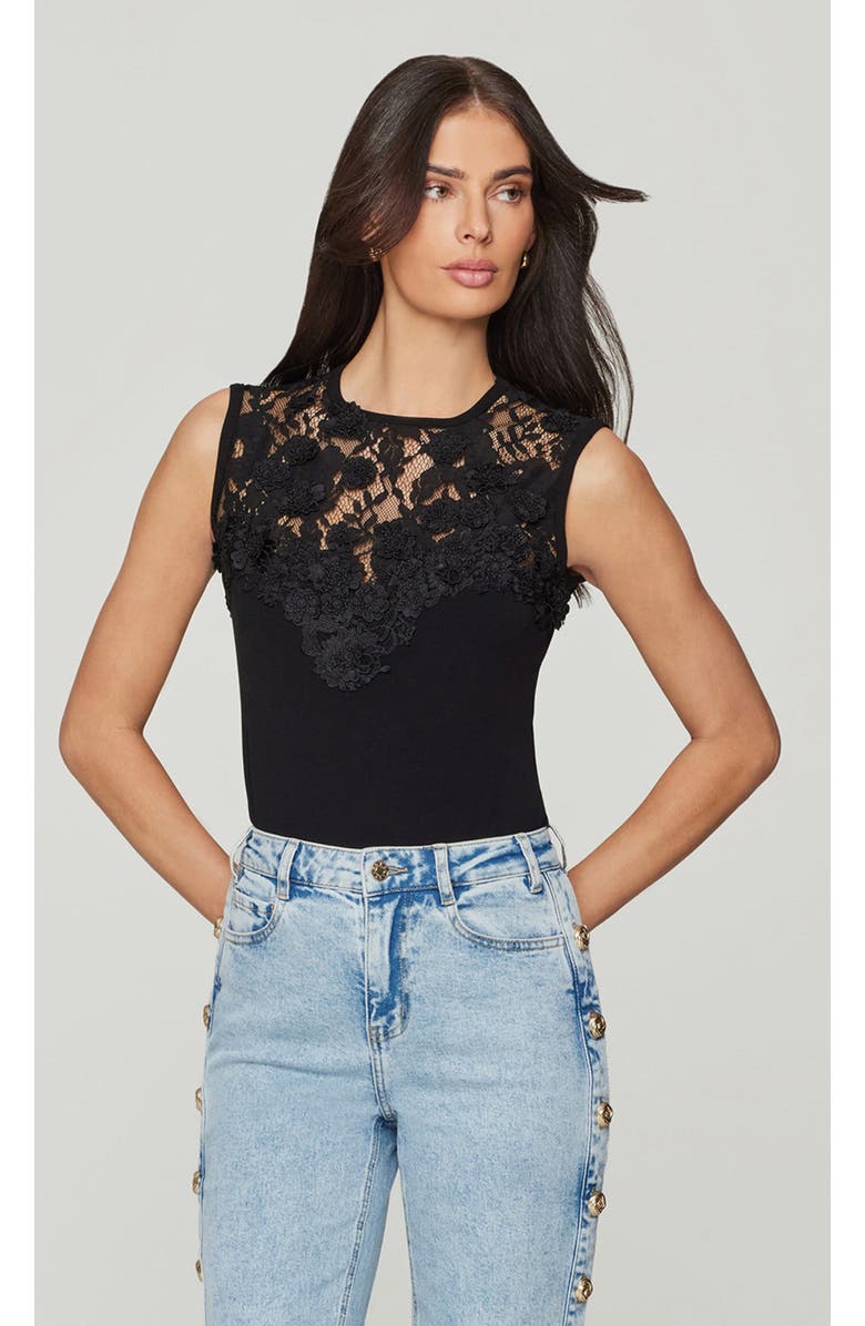 Generation Love Trina 3D Lace Combo Top, Main, color, Black