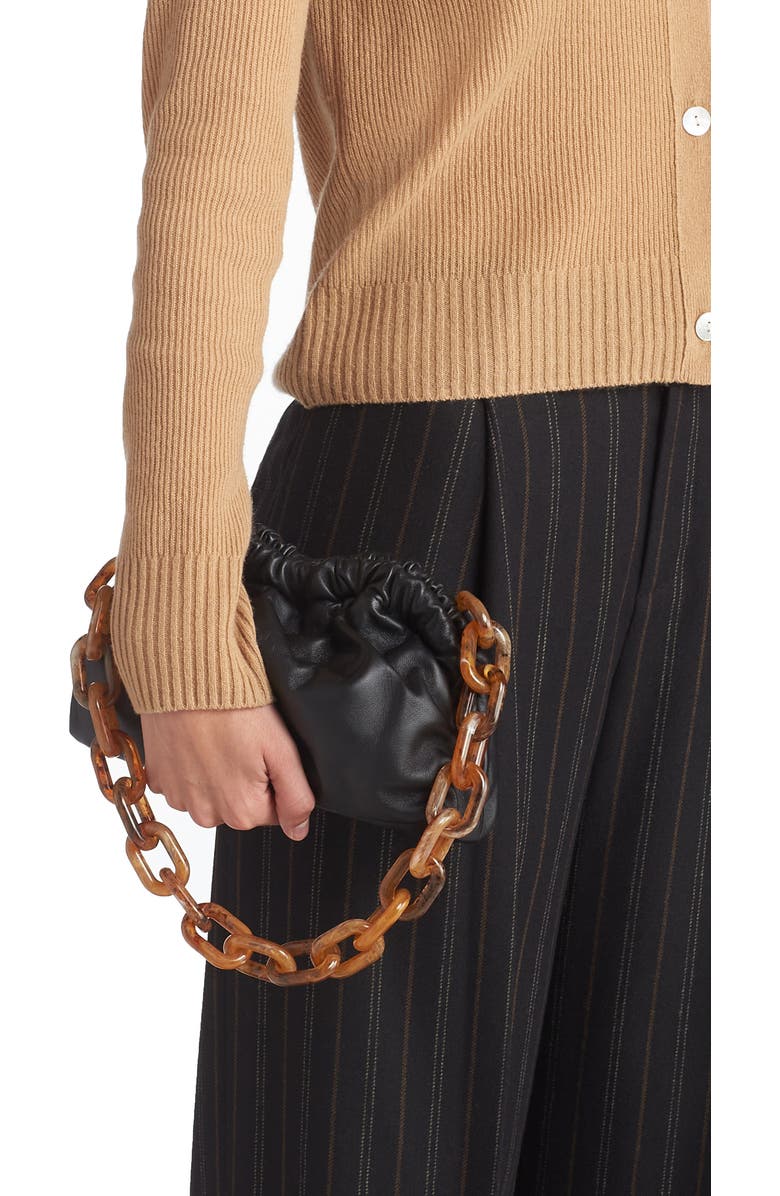 Mansur Gavriel Mini Twist Leather Top Handle Bag, Alternate, color,