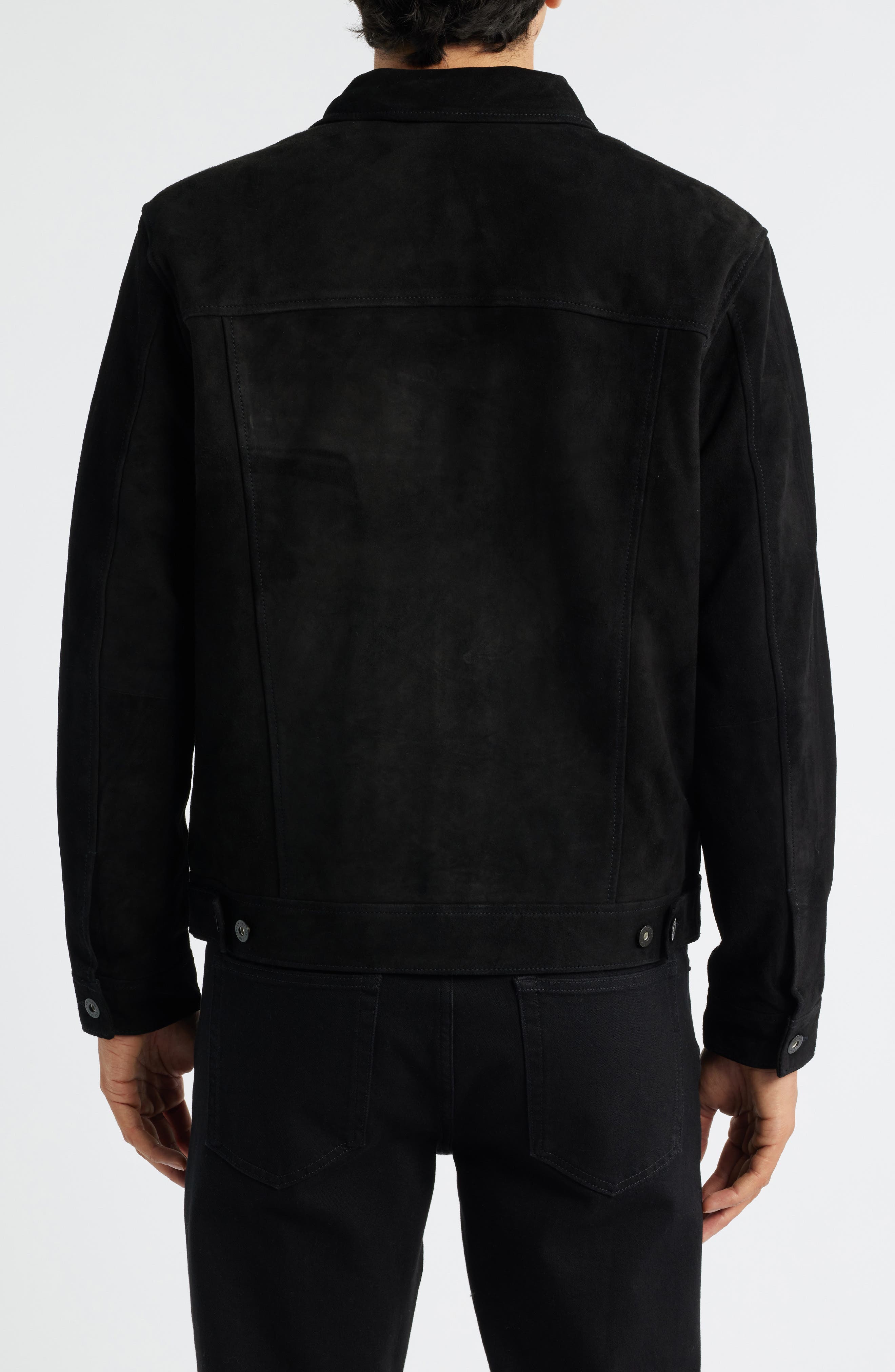 Dart Suede Trucker Jacket - image 2