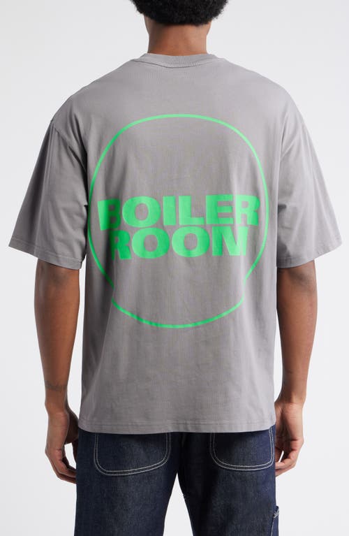 Boiler Room Core Logo Graphic T-shirt In Gray