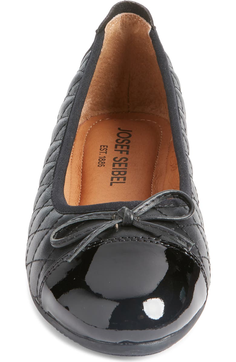 Josef Seibel Pippa Ballet Flat, Alternate, color, Black