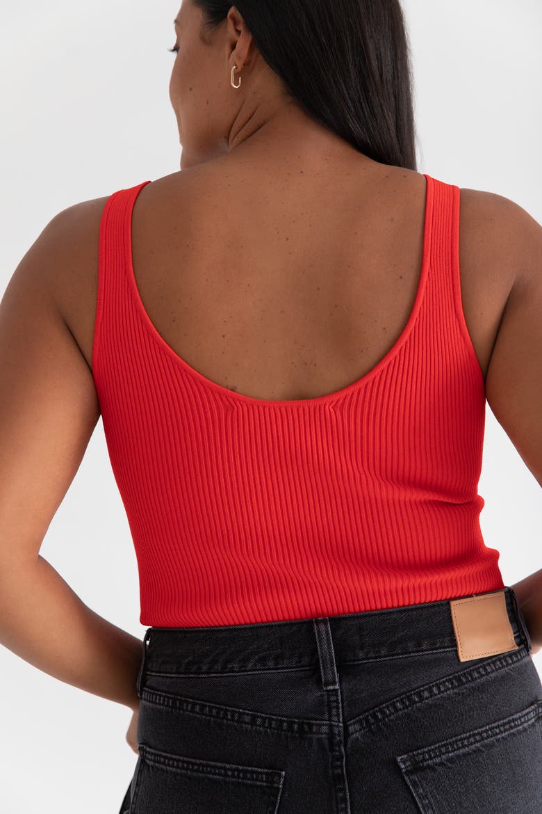 The Sweater Tank, Alternate, color, CHERRY