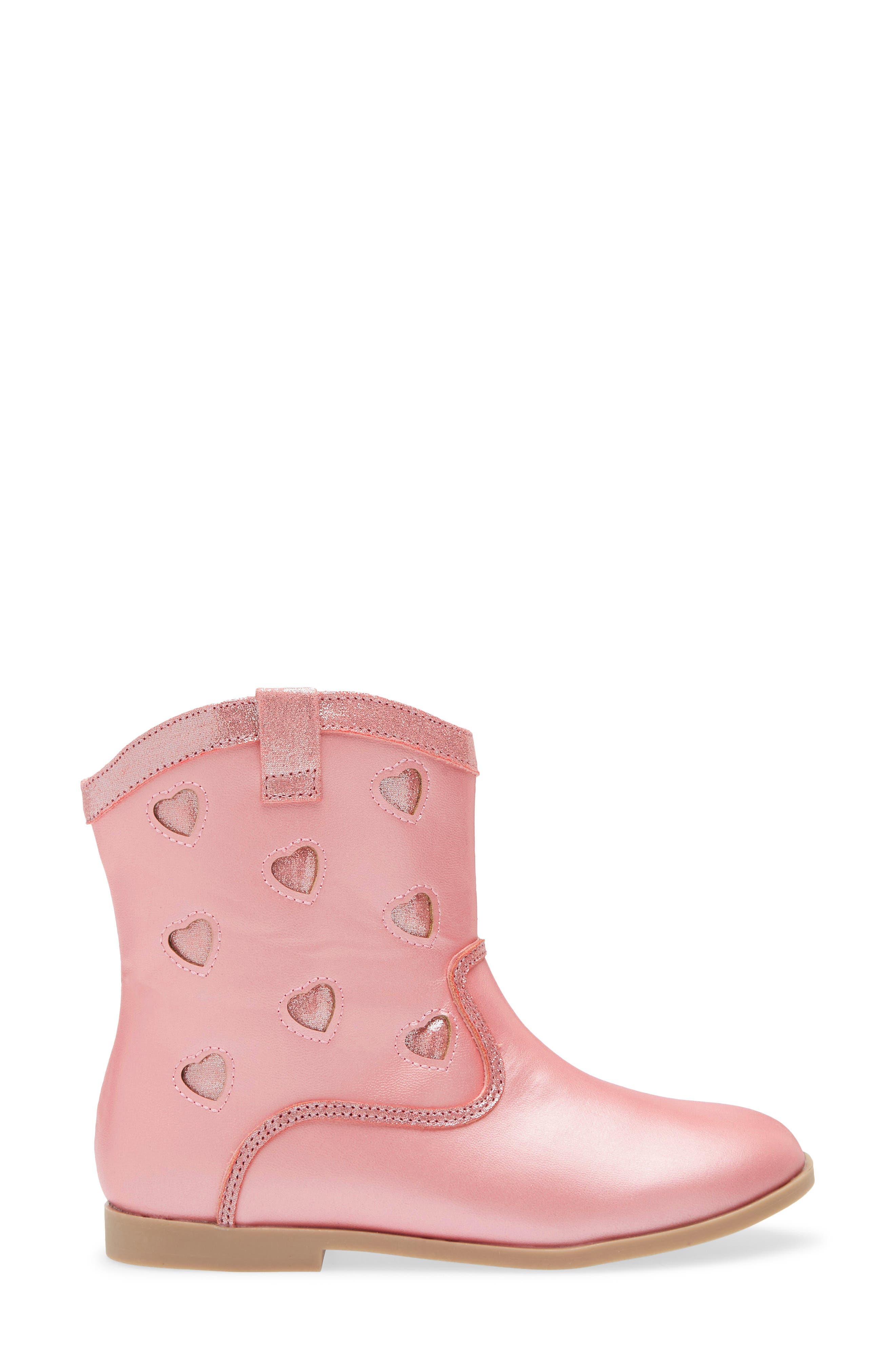 Tucker + Tate Gloria Heart Western Boot, Alternate, color, Pink Multi