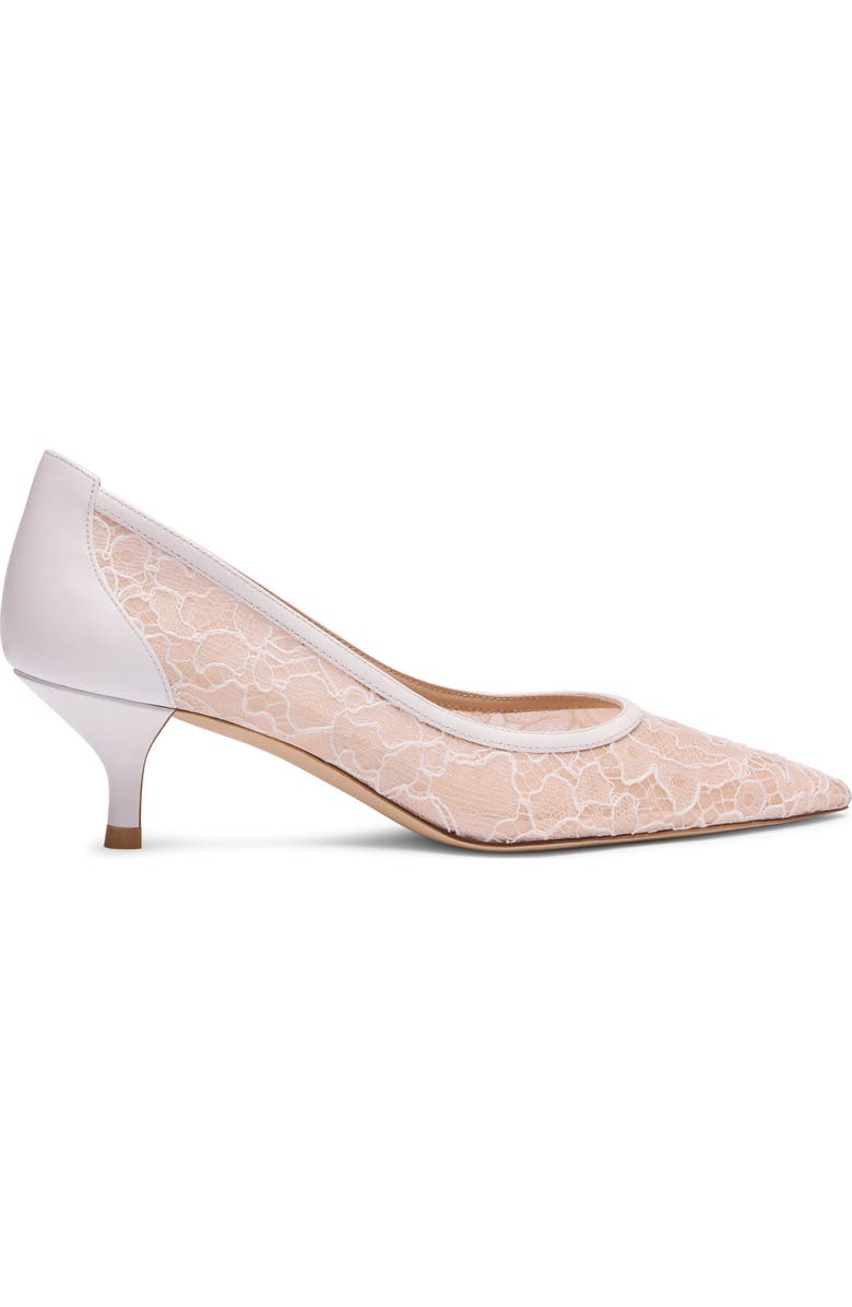 Stuart Weitzman Stuart Power 50 Pump, Alternate, color, Blanco/ Beige/ Blanco