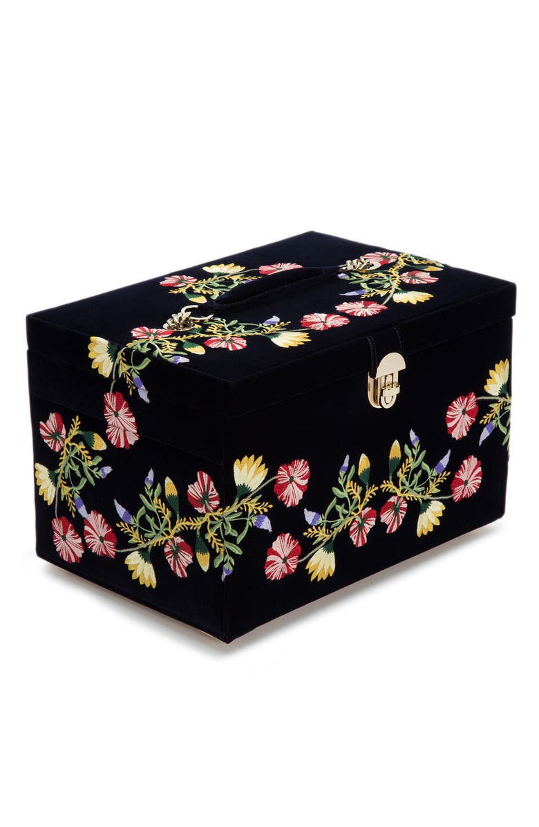 WOLF Zoe Large Jewelry Box, Alternate, color, Indigo