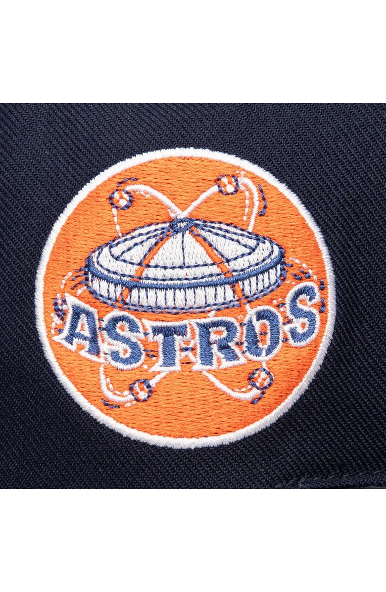 Mitchell & Ness Men's Mitchell & Ness Navy Houston Astros Double Up Snapback Hat, Alternate, color, Navy