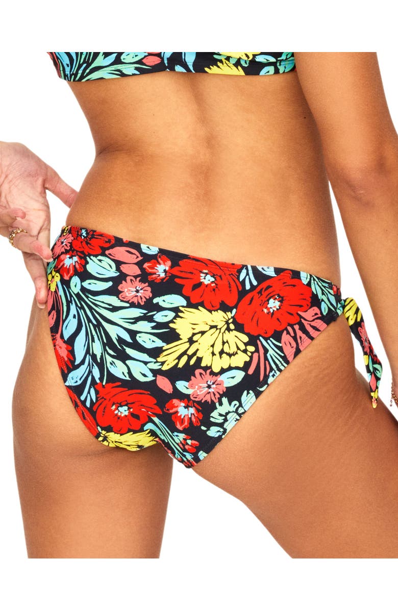 Adore Me Salamanca Swimwear Bikini Bottom, Alternate, color, Floral Black