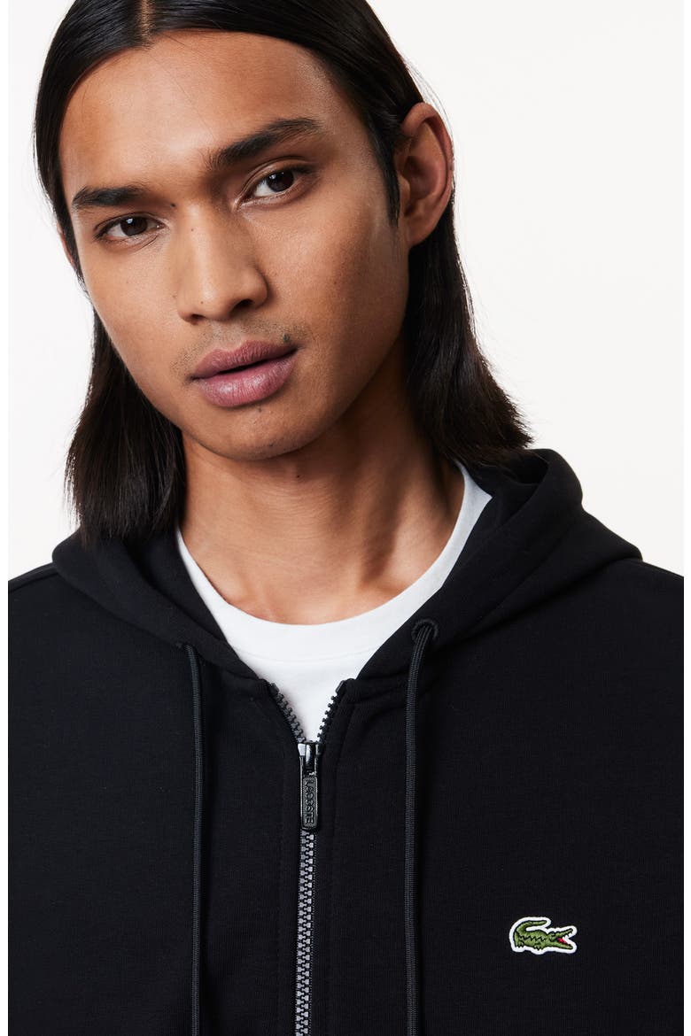 Zip Hoodie, Alternate, color, NOIR