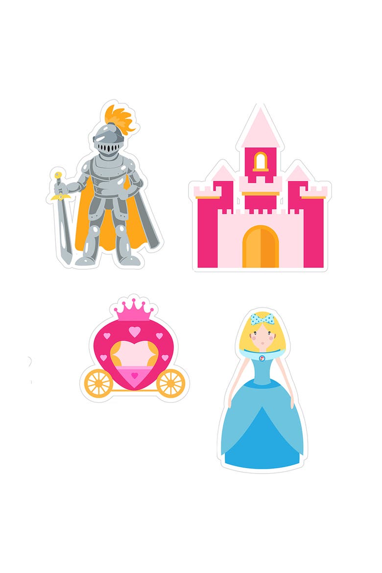 Bath Time Stickers, Unicorns, 18 Foam Pieces, Kids 3+, Alternate, color, Multicolored