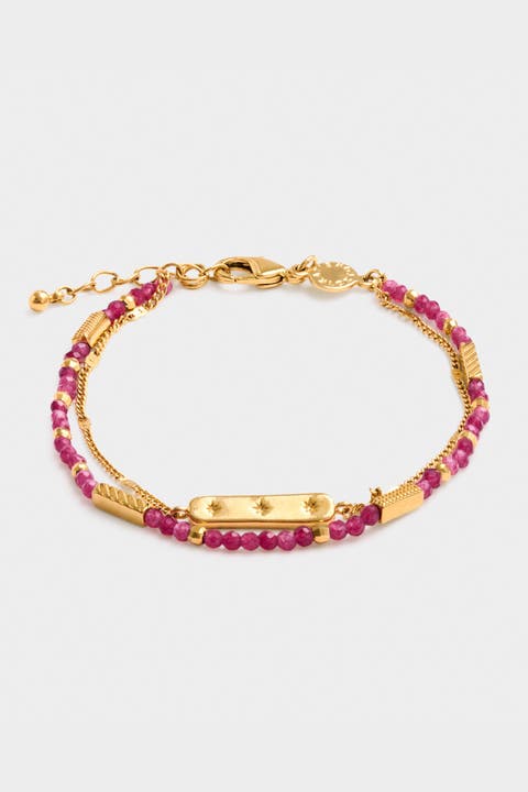 Birthstone Bracelet 'January' in Garnet