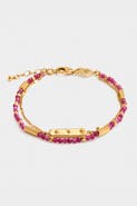 Katie Loxton Birthstone Bracelet 'January' in Garnet