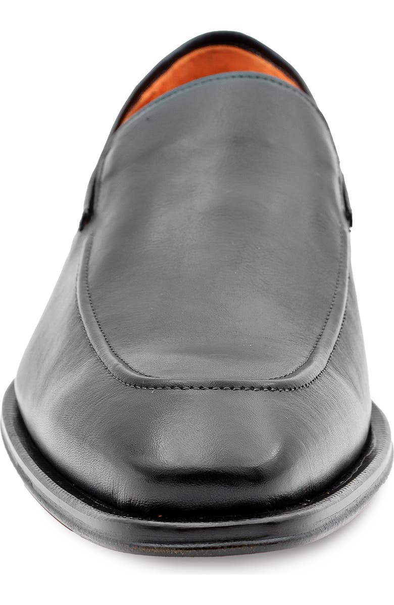 Mezlan Apron Toe Loafer, Alternate, color, Black