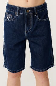 Rip Curl Kids' Hyped Up Denim Carpenter Shorts