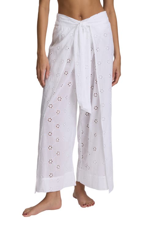 Eyelet Wrap Cover-Up Pants