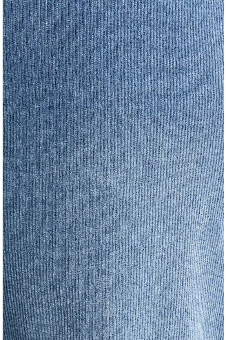 Sam High Waist Wide Leg Corduroy Jeans, Alternate, color, WASHED MID BLUE