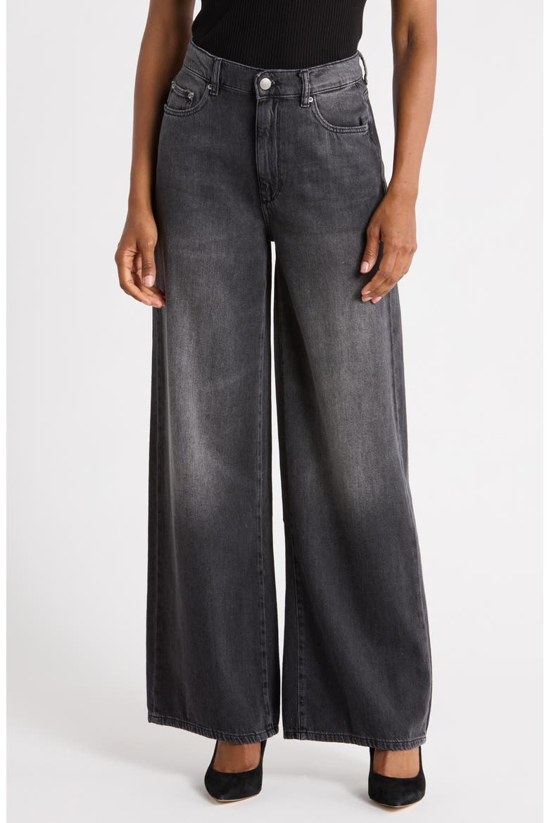 Hepburn High Waist Wide Leg Jeans, Main, color, NIGHTSHADE AURA